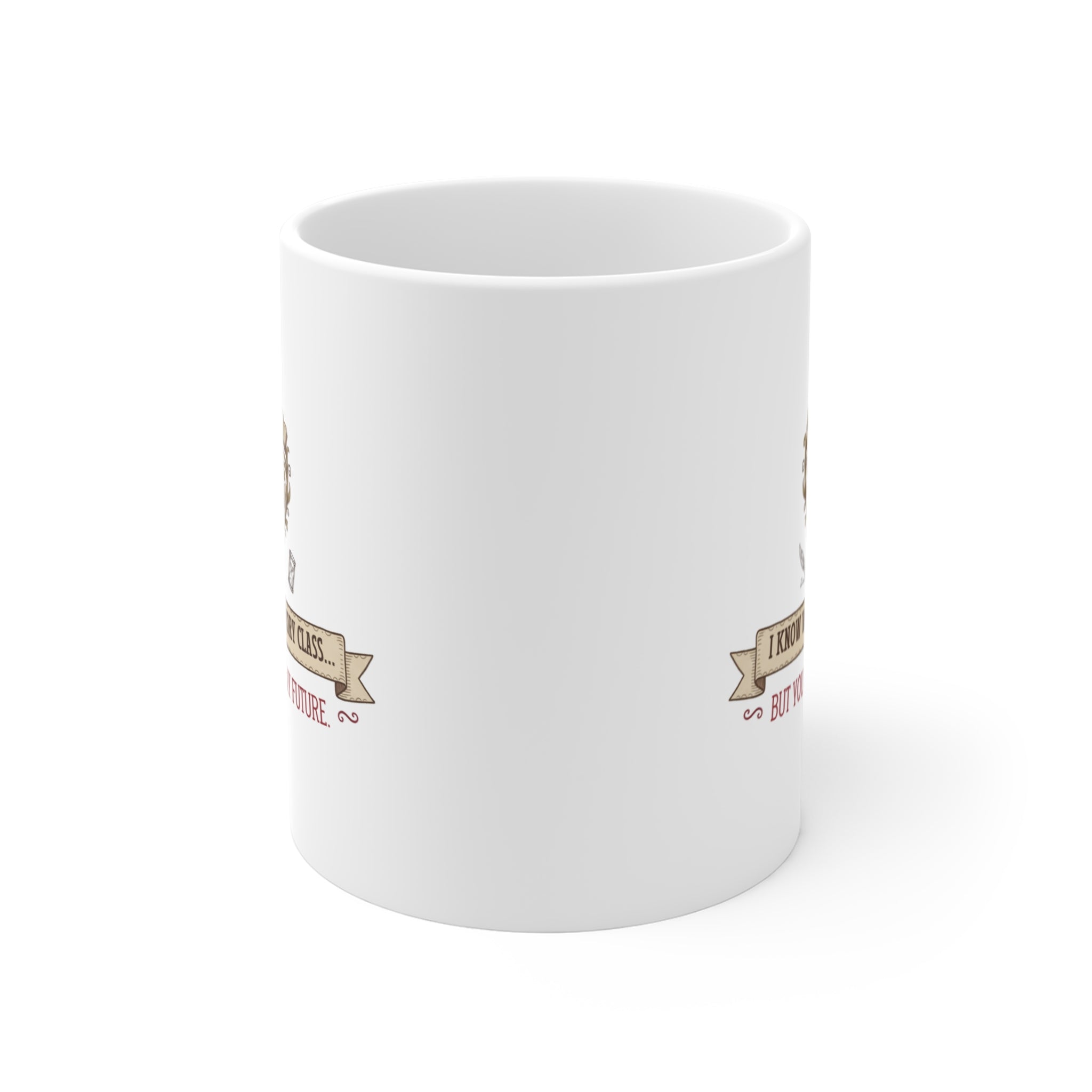 Mug — "I Know We Are in History Class... But You Could Be My Future" Romantic Vintage Heart Coffee Mug