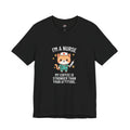 Nurse Cat T-Shirt — "I’m a Nurse, My Coffee Is Stronger Than Your Attitude" Cute Nurse Gift