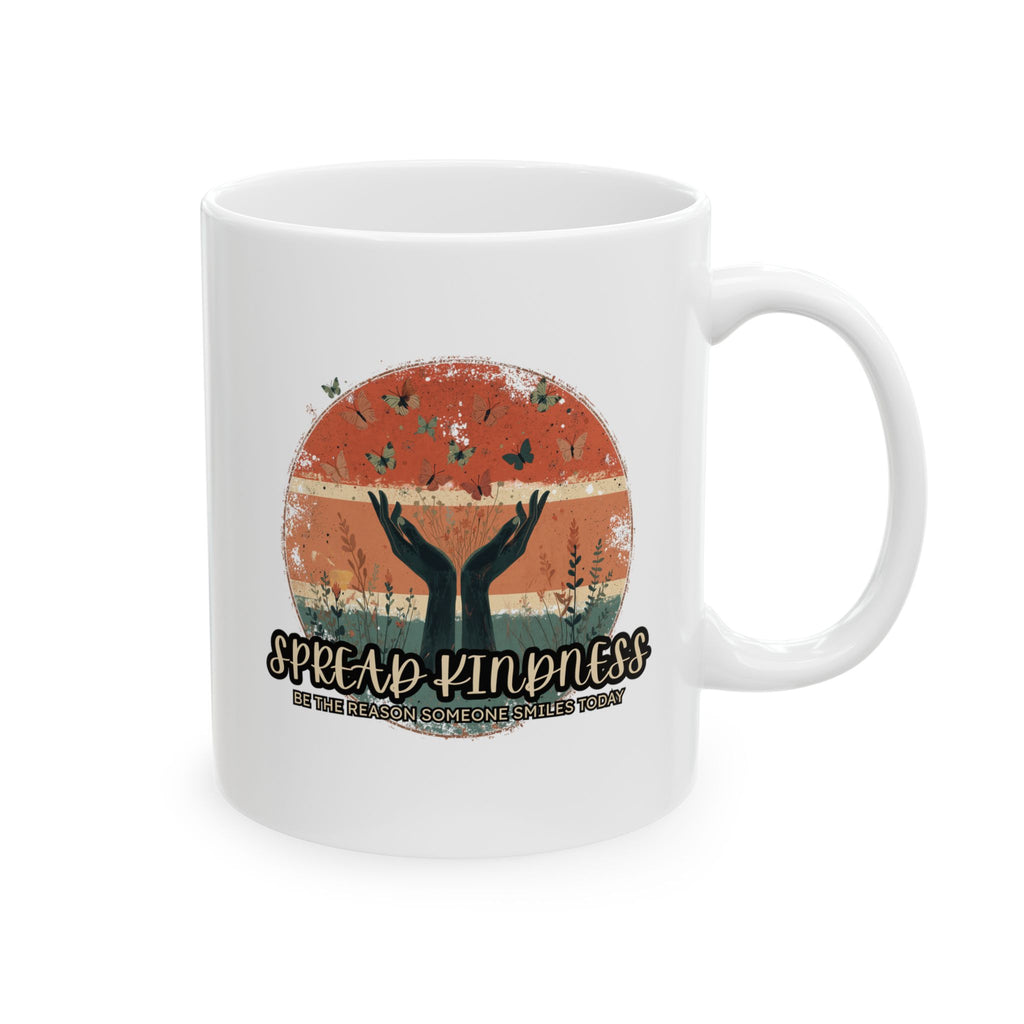 Awareness Ribbon Autumn Mug - Spreading Hope Ceramic Coffee Cup 11oz
