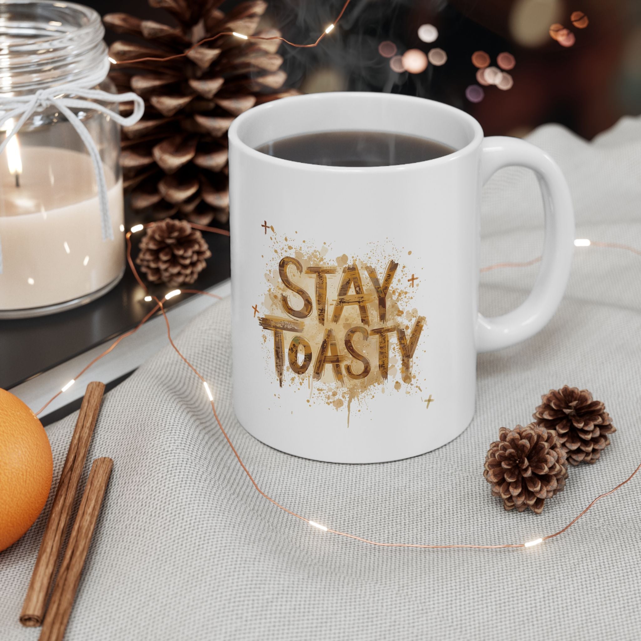 Inspirational 'Shine Today' Gold Script Ceramic Mug — 11oz & 15oz