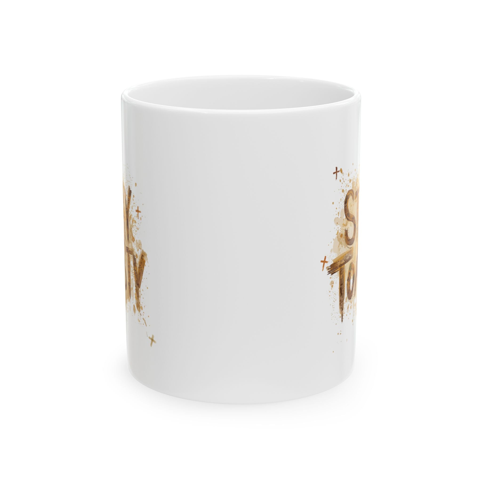 Inspirational 'Shine Today' Gold Script Ceramic Mug — 11oz & 15oz